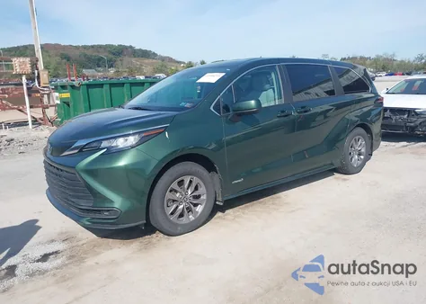 2021 Toyota Sienna Le из США, поврежденный, VIN 5TDKSKFCXMS023790